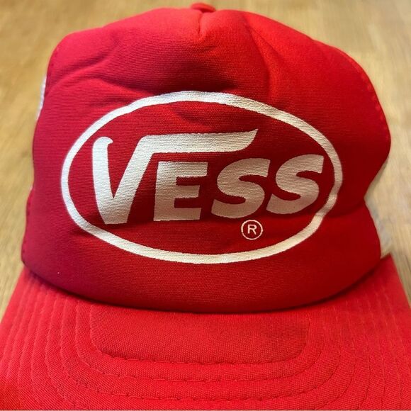 Vintage Vess Soda Foam Front Trucker SnapBack Hat - Picture 6 of 8